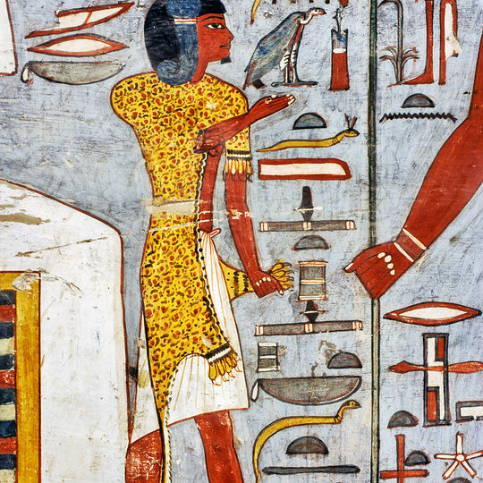 Iwnmutef priest at the feet of Osiris
