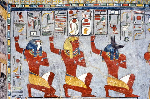 Ramesses I with souls of Nekhen and Pe